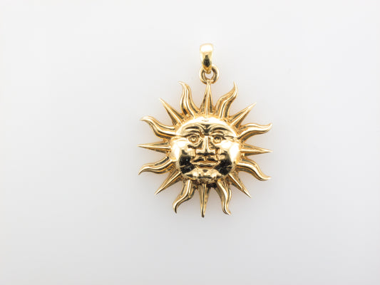 14K Sun Charm