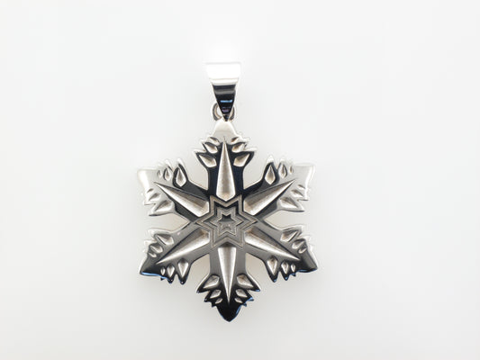 Silver Snowflake Charm
