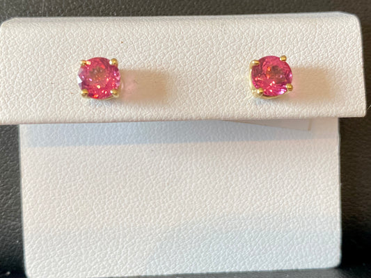 14KY PINK SPINEL STUDS