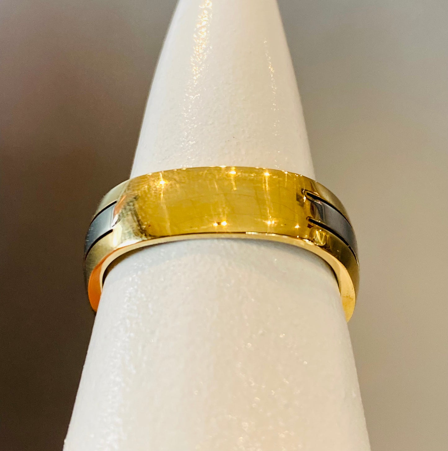 18K Yellow and White Gold Sapphire Band PC SAPH .95TW