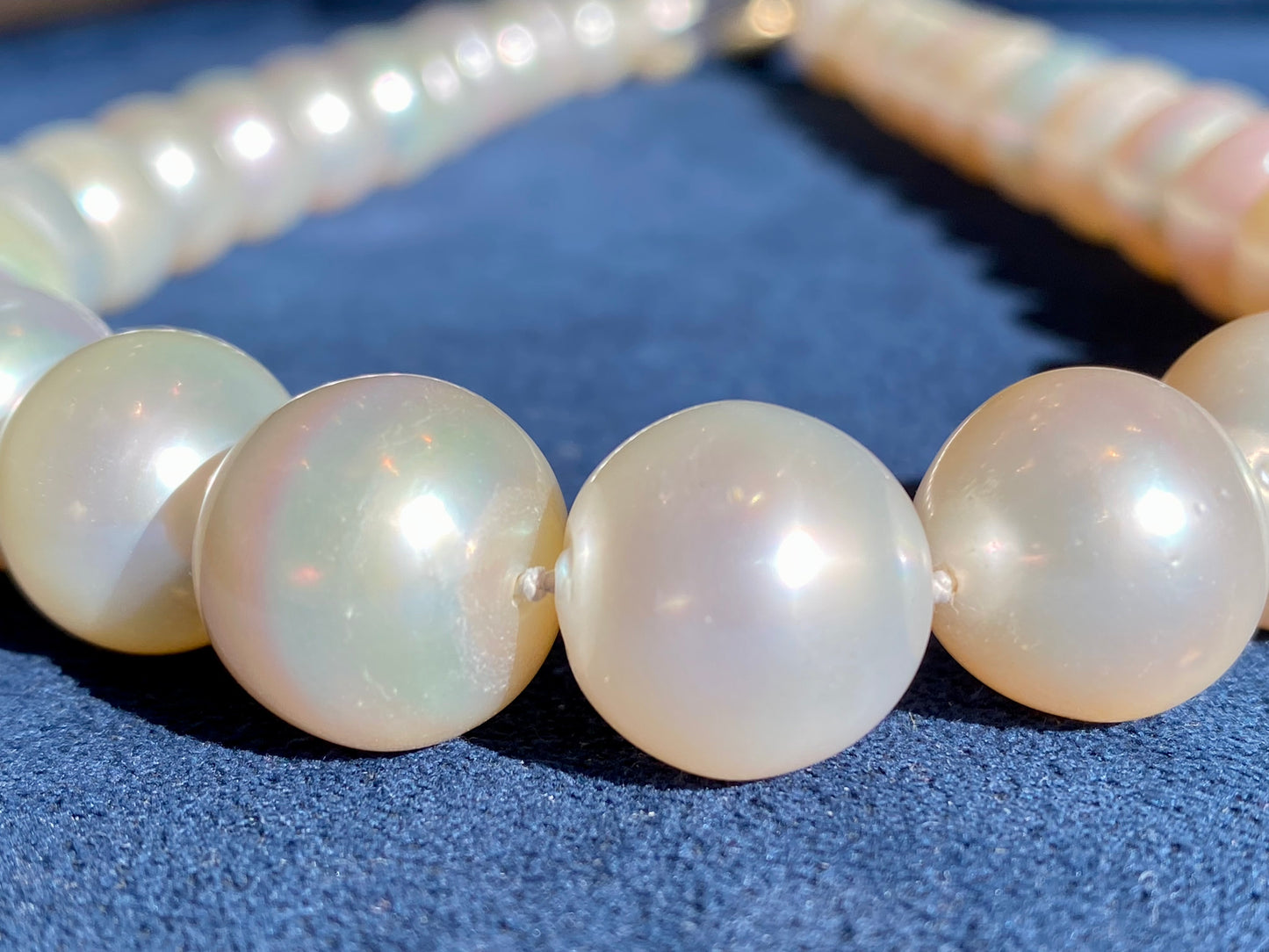 Pinkish White South Sea Pearl Necklace
