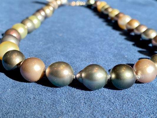 Baroque Multi-colored Pearl Necklace