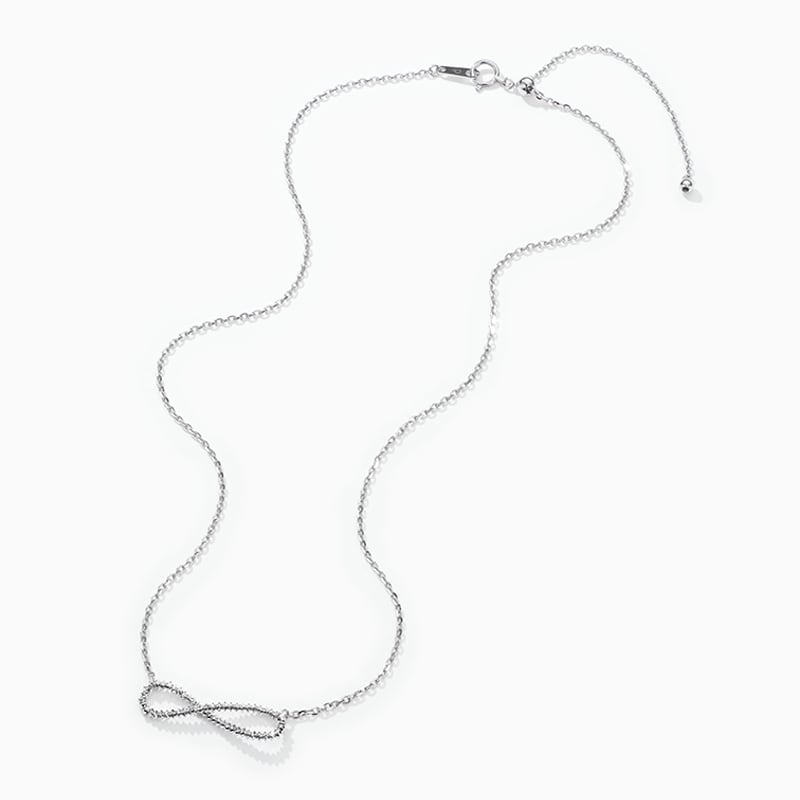 THE INFINITY PENDANT PLATINUM NECKLACE