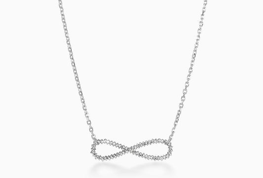 THE INFINITY PENDANT PLATINUM NECKLACE