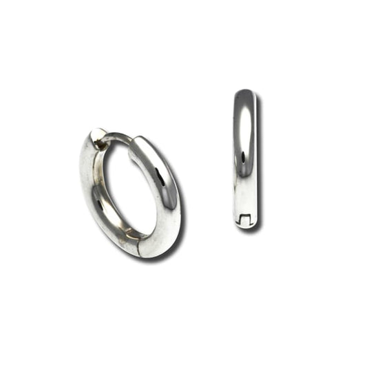 SILVER SNAP HOOPS