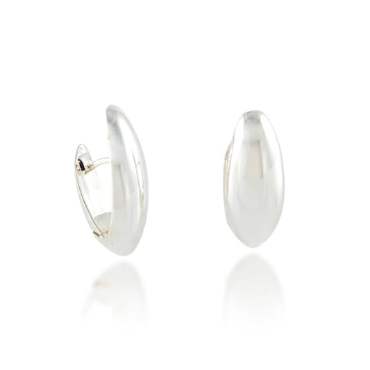 SILVER OBLONG SNAP HOOP