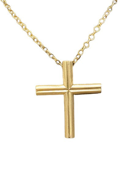 14K LARGE CROSS