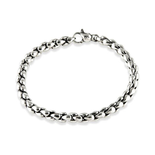 SS SM TEARDROP CHAIN BRACELET