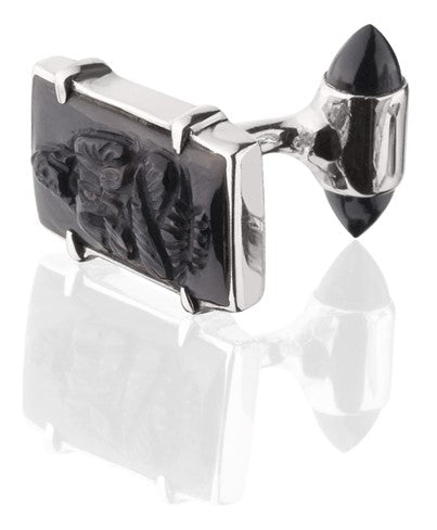 Black Onyx Buddha Cufflinks