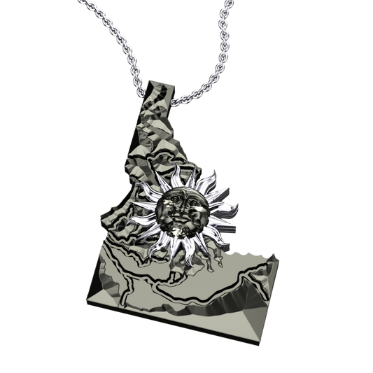 Solar Idaho Map Pendant