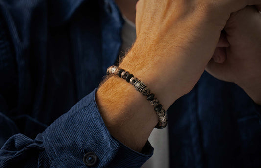 William Henry Newport Red Obsidian Bracelet