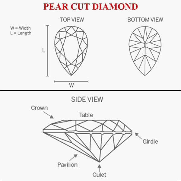 Pear Cut Diamond Rings