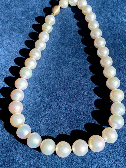 Pinkish White South Sea Pearl Necklace