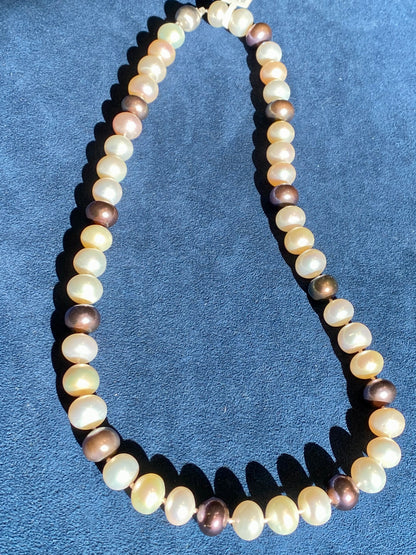 Multi-colored Freshwater Pearl Necklace
