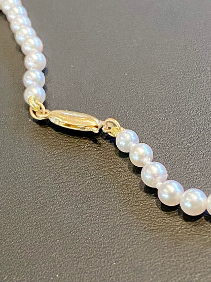 14KY GRADUATED AKOYA PEARL NECKLACE