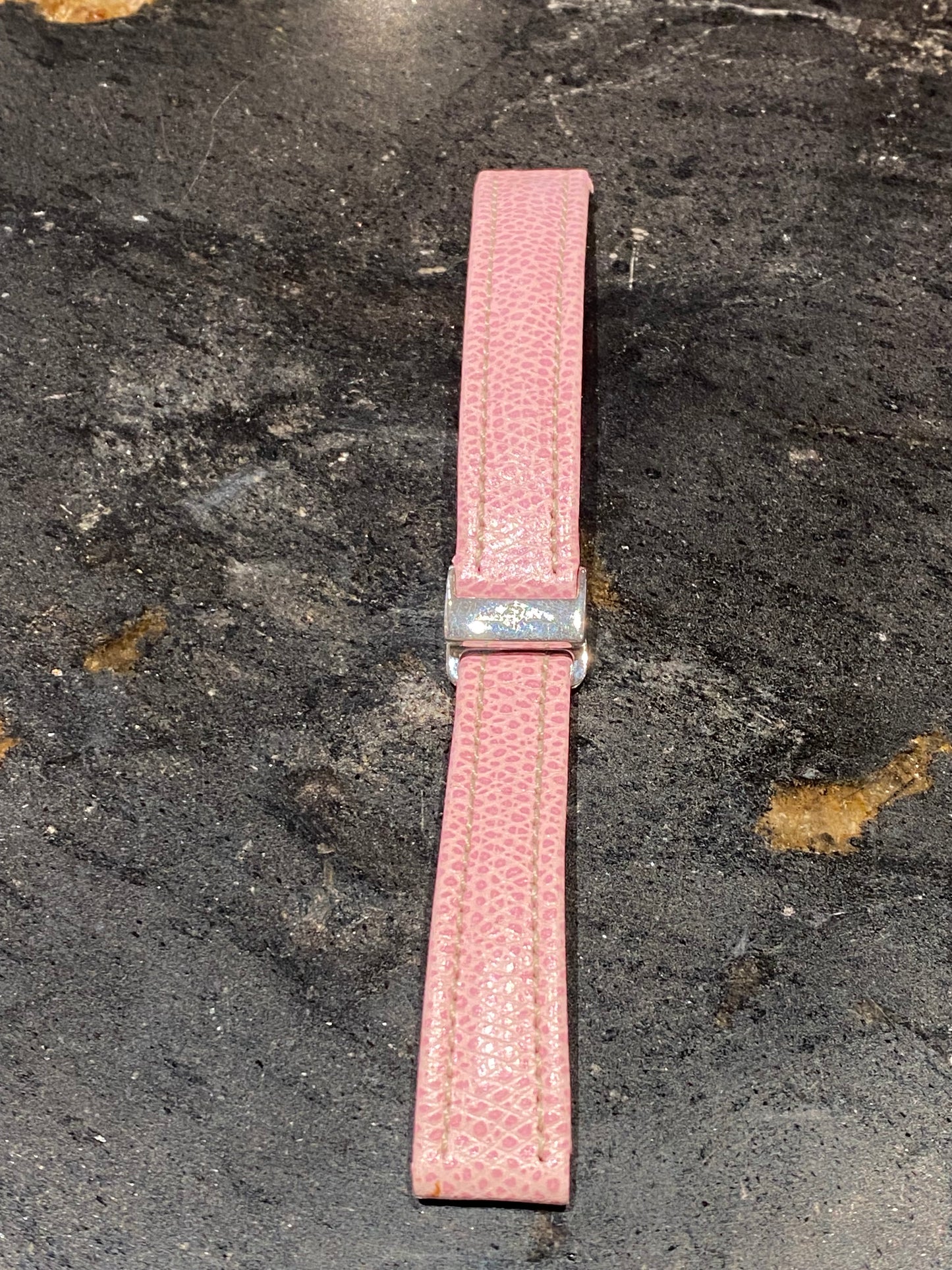 Breitling Pink Leather Watch Band