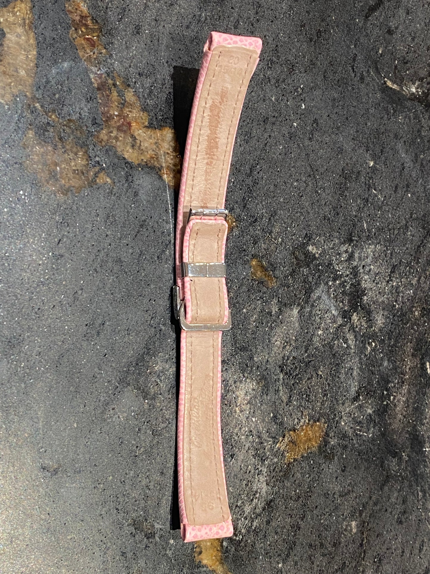 Breitling Pink Leather Watch Band