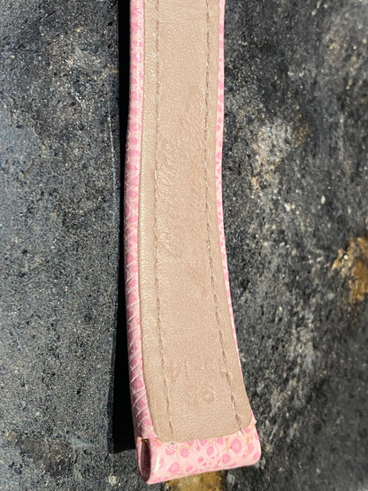 Breitling Pink Leather Watch Band