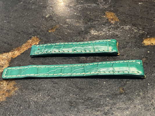 Tag Heuer Green Leather Watch Band