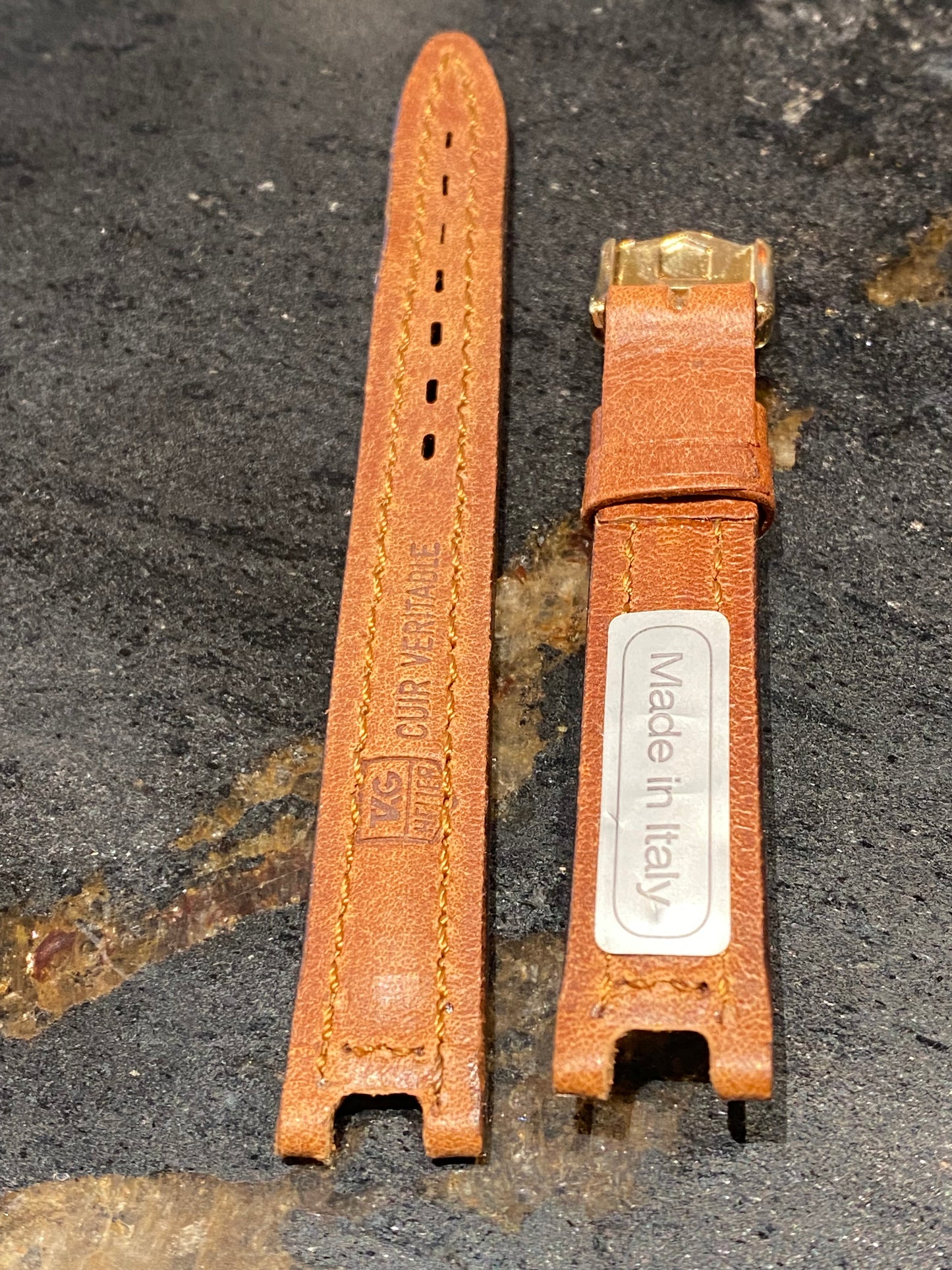 Tag Heuer Brown Leather Watch Band