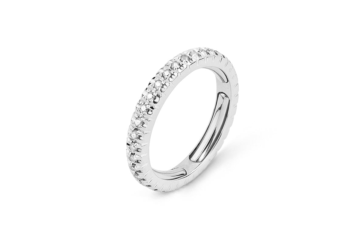 14k Diamond Eternity Comfort Band