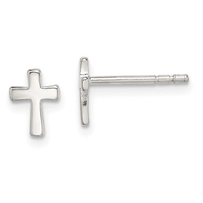 Silver Cross Earrings