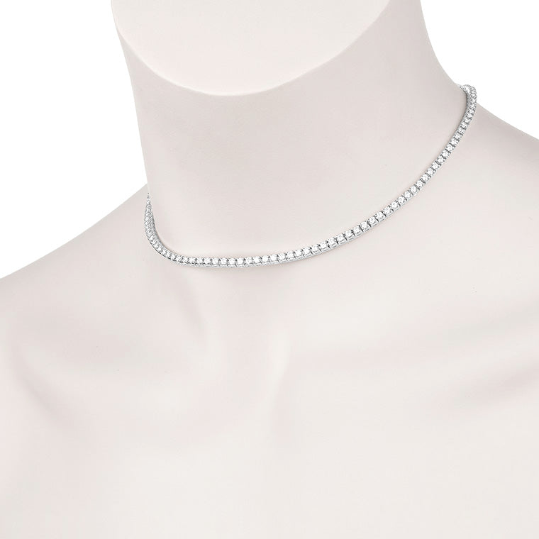 14K Diamond Tennis Necklace