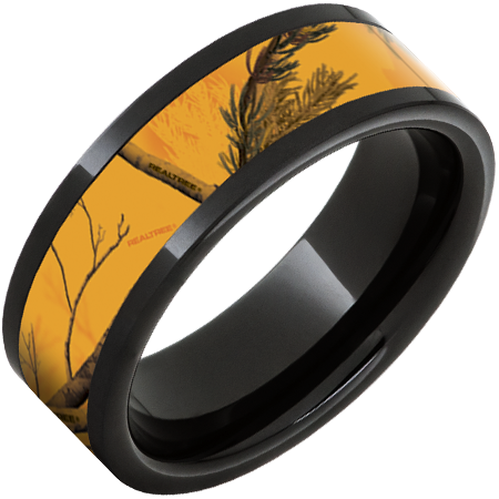 Black Tree Blaze Ceramic Ring