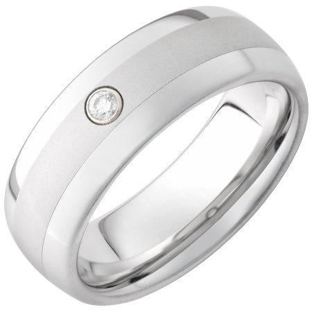 Serinium Domed Diamond Band