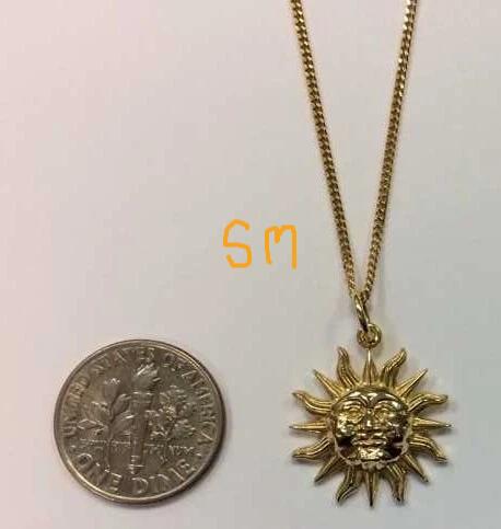 Handmade Gold Sun Ray Necklace by Sosie Designs Jewelry