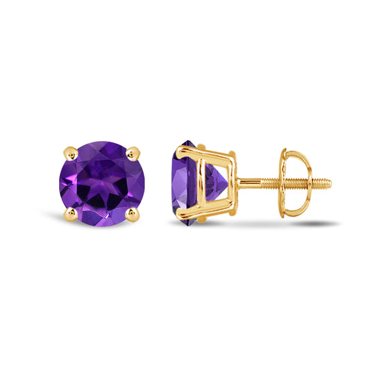 Amethyst Studs