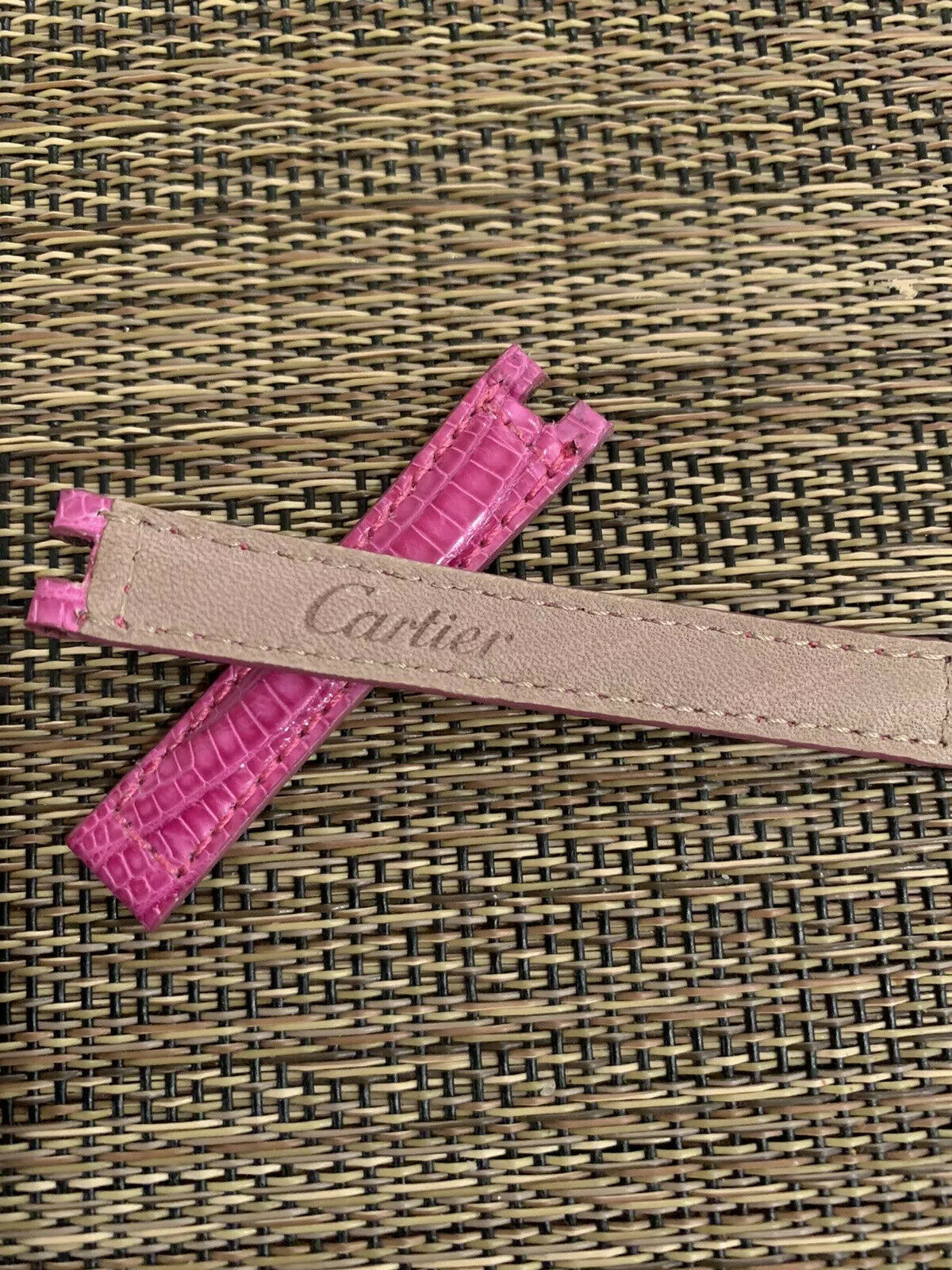 CARTIER 15mm Pink Watch Strap